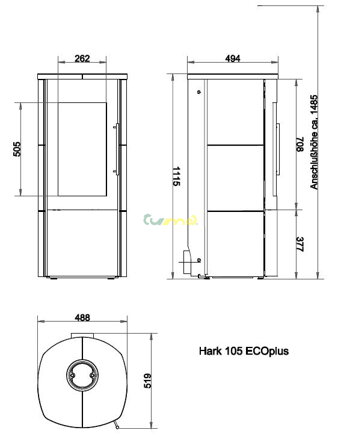 HARK 105 GT ECO plus - rozmery