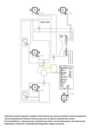 Comfort Idro - schéma zapojenia elektroinštalácie 3