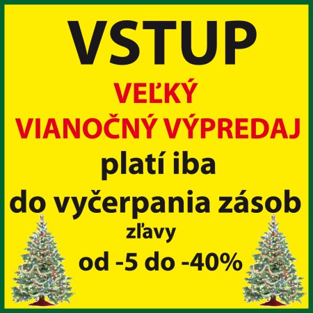 Veľký Vianočný výpredaj