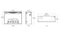 DIMPLEX VLOŽKA 30" ECO LED REVILLUSION - ROZMERY
