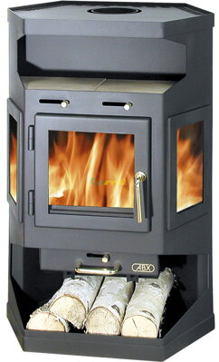 ABX Alborg 6kw teplovzdušné krbové kachle
