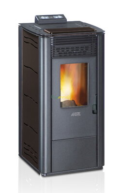 Artel Class L C čierna oceľ 10,1kw teplovzdušné krbové kachle na pelety s rozvodom teplého vzduchu
