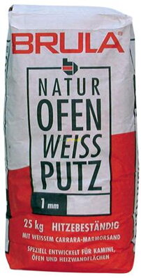 Brula natur prírodná kachľová omietka biela zrno 0-1 mm , vrece 20 kg  60207