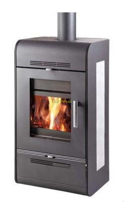 Haas+Sohn Andrus antracit 15,3kw teplovodné krbové kachle