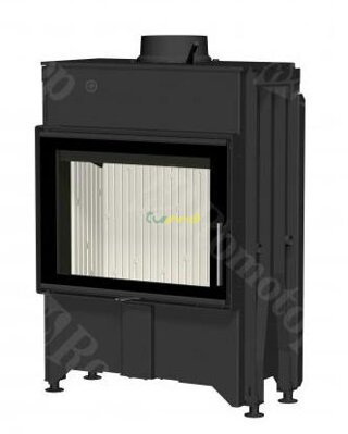 Romotop KV Dynamic 2G 66.50.13N 7kw teplovzdušná oceľová krbová vložka rovná,trojité presklenie s CPV