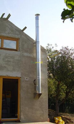 TARNAWA Nerezový dvojplášťový komínový systém v.2m/o150/uhol 90st./hrúbka 0,6 mm