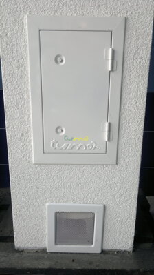 TUMA Therm Komínové dvierka TUMA interiérové biele