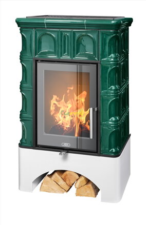 ABX Britania Exklusive rovný sokel 7kw teplovzdušné krbové kachle