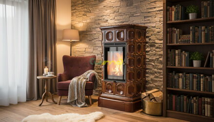 ABX Kaledonia Exklusive 7kw teplovzdušné krbové kachle