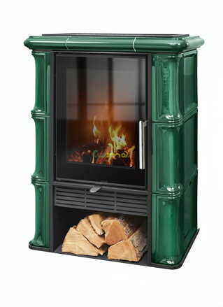 ABX Sicilia Exklusive rovný sokel 7kw teplovzdušné krbové kachle