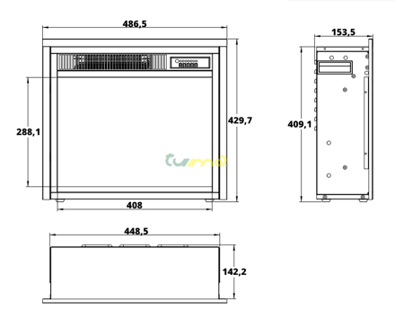 LED 40 - rozmery