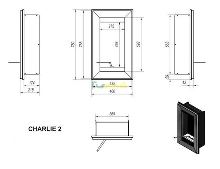 Charlie 2 - rozmery