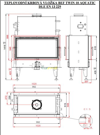 Bef Twin 10 Aquatic - technický list