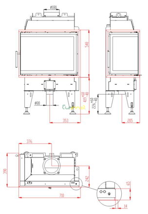 Passive 8 CL - rozmery