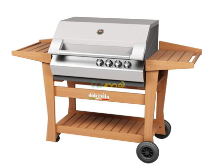 Dolcevita Turbo 4 Elite 15,8kw nerezový gril na plyn profi*****