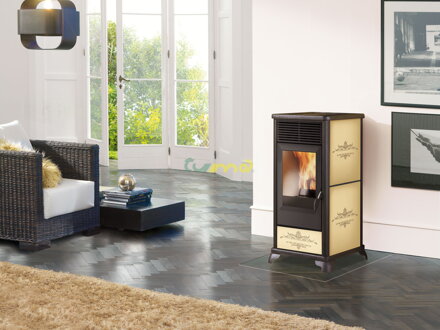 Edilkamin Classica Plus 8,5kw teplovzdušné krbové kachle na pelety