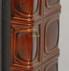 detail keramika hnedá