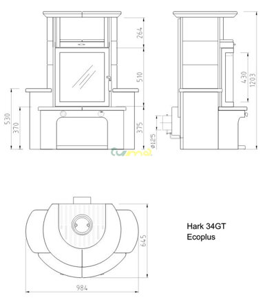 HARK 34 GT ECO plus - rozmery