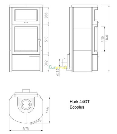 Hark 44 GT ECO plus - rozmery