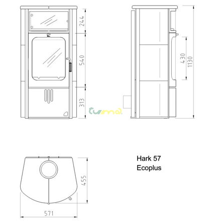 HARK 57 ECO plus - rozmery