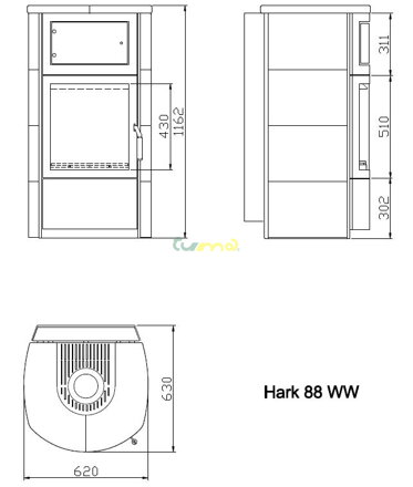 Hark 88 WW GT ECO plus - rozmery