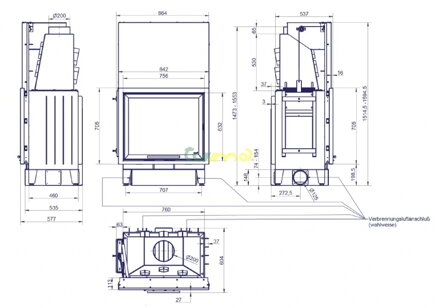 HARK Radiante 300H ecoplus rozmery