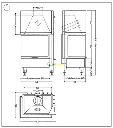 HARK Radiante 550_20_45-66.44 H ECOplus rozmery