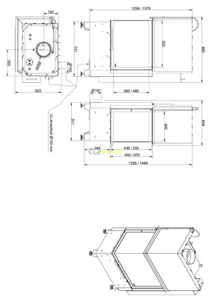 HARK radiante 550_20_57_-66.44 H WW ecoplus rozmery