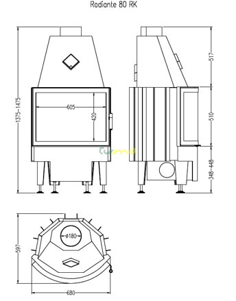 HARK Radiante 80 RK F rozmery