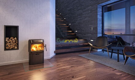 JOTUL F105 CB R B čierny lak - interiér