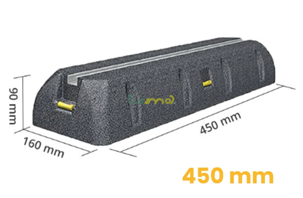 Antivibračný kaučukový/gumený podstavec Rodigas 450mm pod vonkajšiu jednotku klimatizácie, tc 