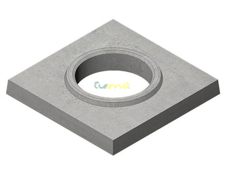 TUMA Royal Krycia doska betonová odľahčená pre jednokomín DN 260 mm