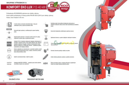 Technické parametre DEFRO KOMFORT EKO LUX