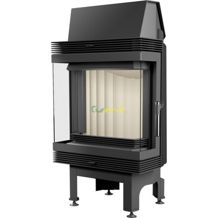 Kratki Blanka trojstranná BS 8kw oceľová krbová vložka