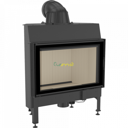 Kratki Nadia 12kw teplovzdušná oceľová krbová vložka