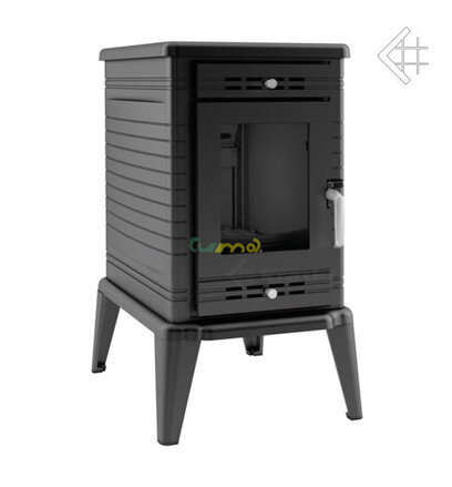 Kratki Koza K10 TF s ventilátorom 10kw teplovzdušná liatinová krbová piecka