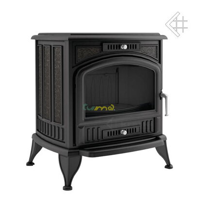 Kratki Koza K6 TF s ventilátorom 8kw teplovzdušná liatinová krbová piecka