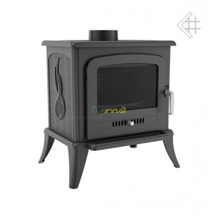 Kratki Koza K7 TF s ventilátorom 5kw teplovzdušná liatinová krbová piecka