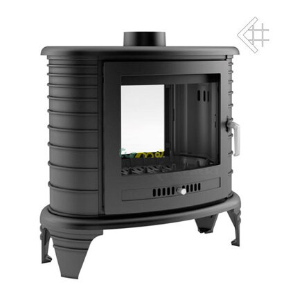 Kratki Koza K8 tunel 9kw teplovzdušná liatinová krbová piecka