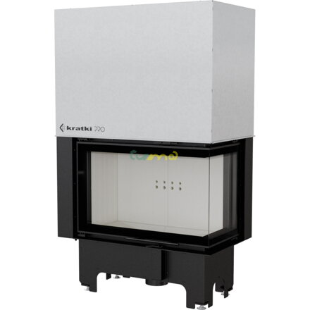 Kratki VN 810/410 pravá so zdvihom 14kw oceľová krbová vložka