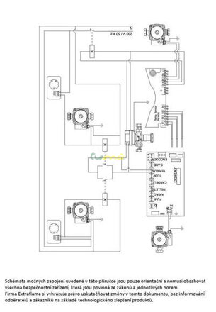 Comfort Idro - schéma zapojenia elektroinštalácie 4