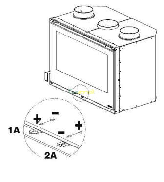 LA NORDICA INSERTO 80 CRYSTAL s ventilátorom - ovládanie