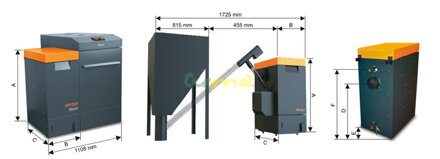 OPOP BIOPEL MINI KOMPAKT - rozmery