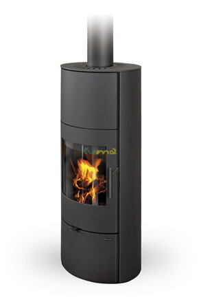 Romotop EVORA H 30 čierny plech 6,6kw teplovzdušné krbové kachle