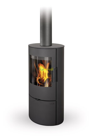 Romotop EVORA 30 čierny plech 6,6kw teplovzdušné krbové kachle