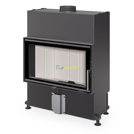 Romotop Heat 4G 70.44.14 7,3kw teplovzdušná oceľová krbová vložka rovná