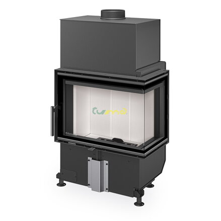 Romotop Heat L/R 4G S 60.44.33.24 8,8kw teplovzdušná oceľová krbová vložka rohová s deleným sklom