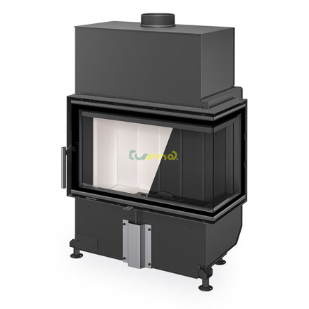 Romotop Heat L/R 4G S 70.44.33.24 11,7kw teplovzdušná oceľová krbová vložka rohová s deleným sklom