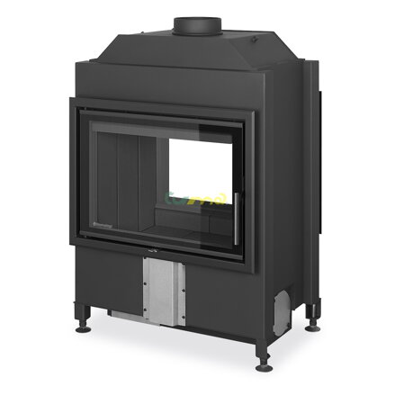 Romotop Heat T 3G 70.50.04 13kw teplovzdušná oceľová krbová vložka priehľadná