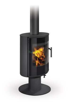 Romotop LAREDO T 30 čierny plech 6,6kw teplovzdušné krbové kachle